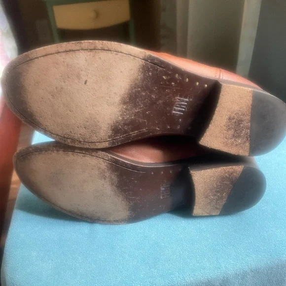 Frye Melissa  leather riding boots, cognac, size 8 - Picture 6 of 13